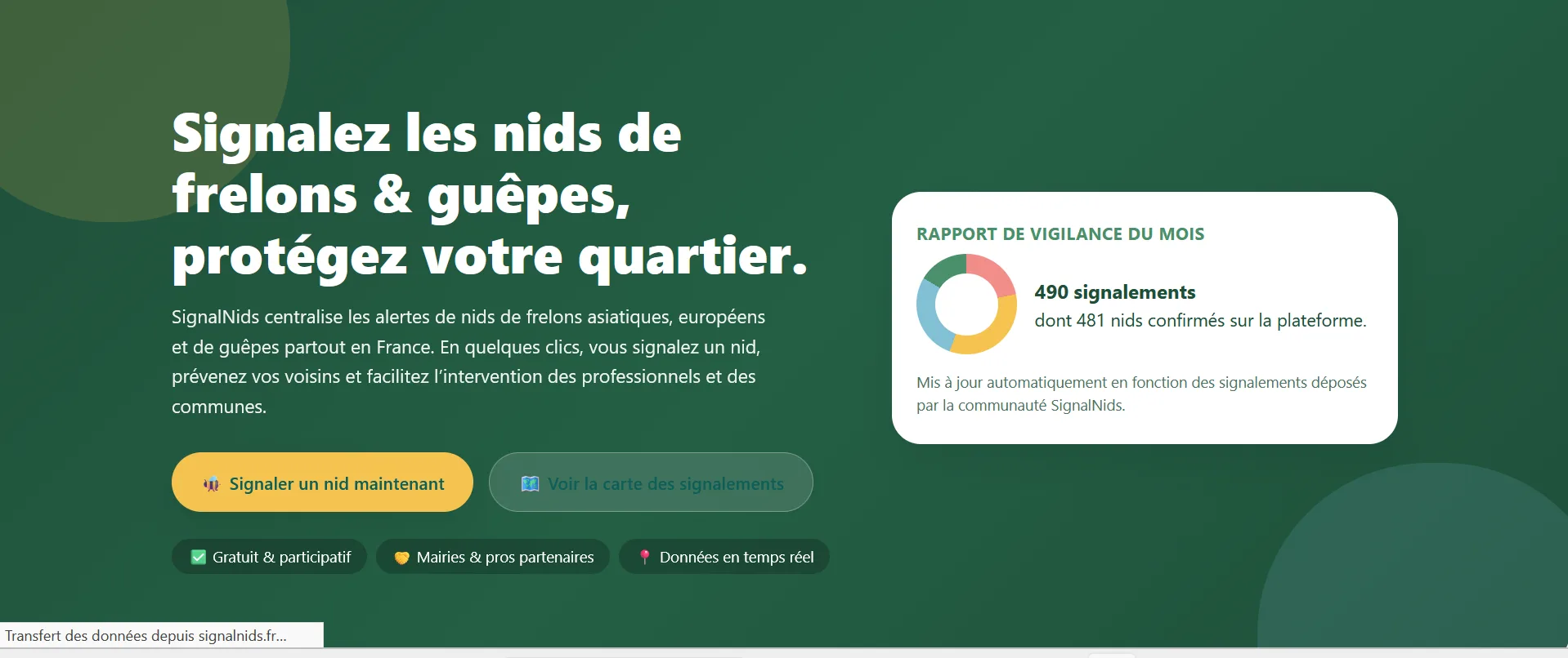 Carte frelon asiatique France 2026 : carte des nids, zones à risque et signalement