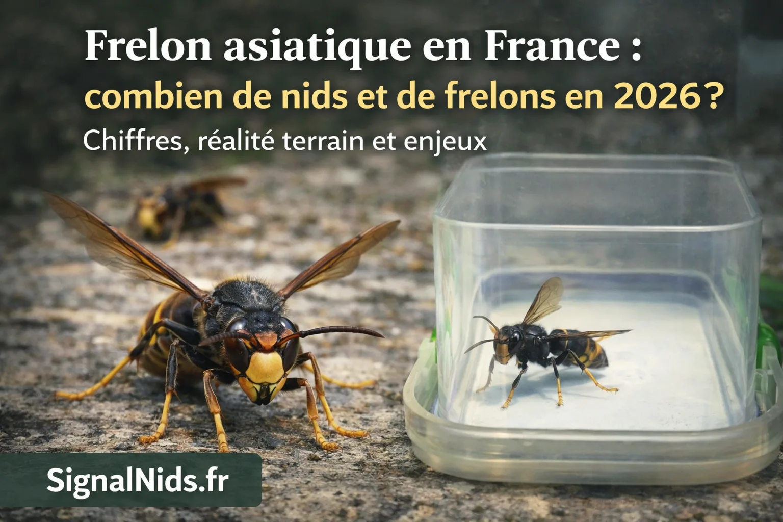 Frelon asiatique en France : chiffres 2026, nids et impact réel