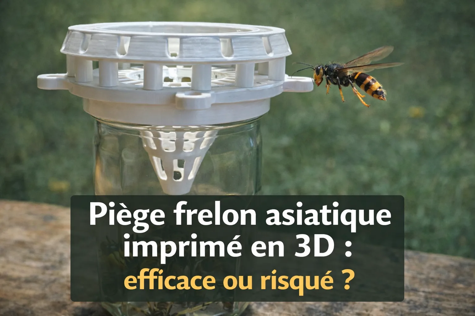 Piège frelon asiatique en impression 3D : efficacité et limites