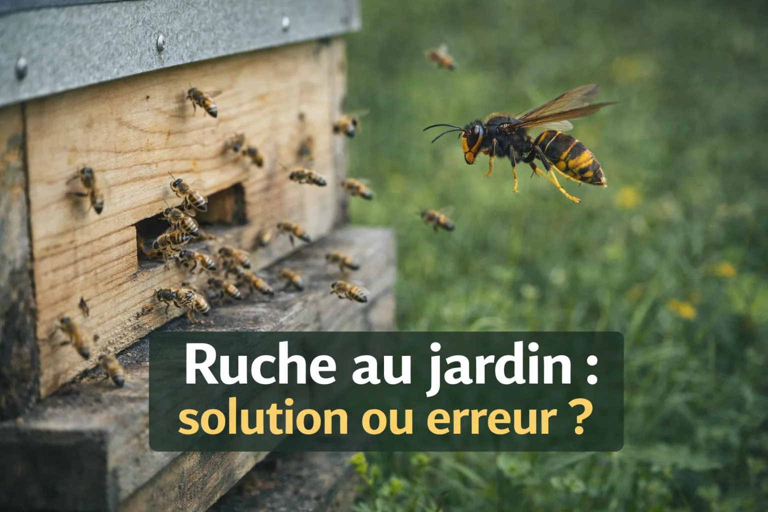 Installer une ruche dans son jardin contre le frelon asiatique : erreur ou solution ?