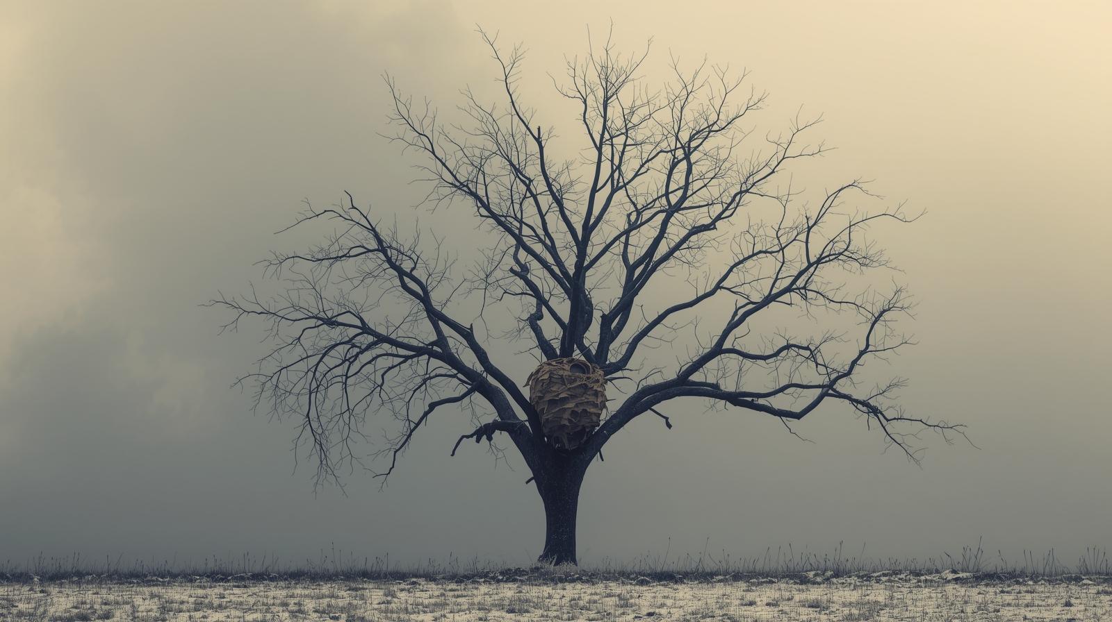 Photo du nid de frelon asiatique signalé à Coulanges-lès-Nevers